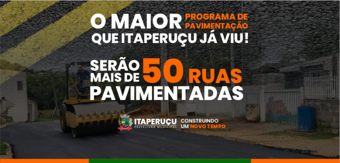 Prefeito Neneu Artigas anuncia a pavimentação de mais de 50 ruas no município